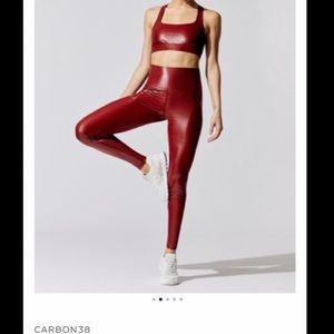 Carbon38 Takara high rise full length croc red